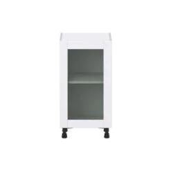 Hugo&Borg Lasalle 18 X 34.5 X 14.88-in Glacier White Door Base Semi-Custom Cabinet