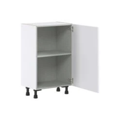 Hugo&Borg Lasalle 21 X 34.5 X 14.88-in Glacier White Door Base Semi-Custom Cabinet -Alliedbas Shop 332014467 AlternateImage2 l