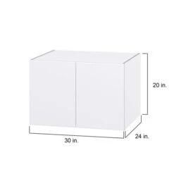 Hugo&Borg Lasalle 30 X 20 X 24.88-in Glacier White Door Wall Semi-Custom Cabinet -Alliedbas Shop 332014469 AlternateImage1 l