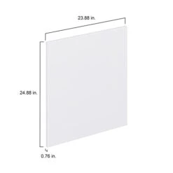 Hugo&Borg Lasalle 23.88 X 24.88 X 0.75-in Cabinet Door Front - White