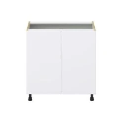 Hugo&Borg Lasalle 33 X 34.5 X 24.88-in Glacier White Door Base Semi-Custom Cabinet -Alliedbas Shop 332014474 AlternateImage3 l