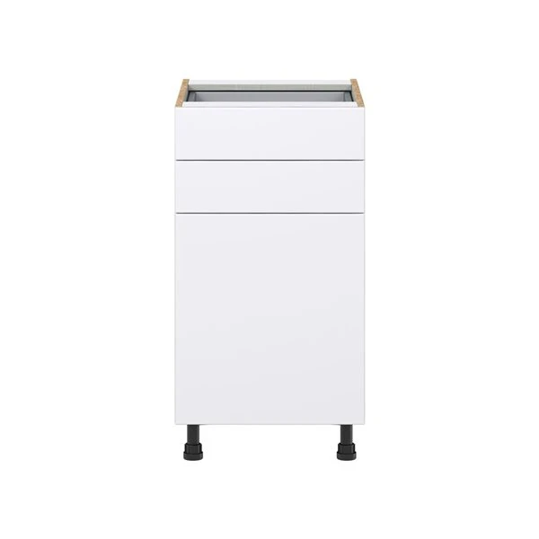 Hugo&Borg Lasalle 18 X 34.5 X 24.88-in Glacier White Door And Drawer Base Semi-Custom Cabinet 1 Hugo&Borg Lasalle 18 X 34.5 X 24.88-in Glacier White Door And Drawer Base Semi-Custom Cabinet