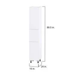 Hugo&Borg Lasalle 15 X 89.5 X 24.88-in Glacier White Door Pantry Semi-Custom Cabinet 7 Hugo&Borg Lasalle 15 X 89.5 X 24.88-in Glacier White Door Pantry Semi-Custom Cabinet -Alliedbas Shop 332014482 AlternateImage1 l