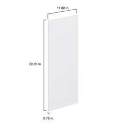 Hugo&Borg Lasalle 11.88 X 29.88 X 0.75-in Cabinet Door Front - White