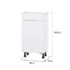 Hugo&Borg Lasalle 18 X 34.5 X 14.88-in Glacier White Door And Drawer Base Semi-Custom Cabinet