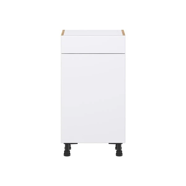 Hugo&Borg Lasalle 18 X 34.5 X 14.88-in Glacier White Door And Drawer Base Semi-Custom Cabinet 5 Hugo&Borg Lasalle 18 X 34.5 X 14.88-in Glacier White Door And Drawer Base Semi-Custom Cabinet - Image 5