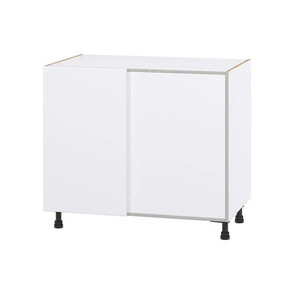 Hugo&Borg Lasalle 39 X 34.5 X 24.88-in Glacier White Blind Corner Base Semi-Custom Cabinet 1 Hugo&Borg Lasalle 39 X 34.5 X 24.88-in Glacier White Blind Corner Base Semi-Custom Cabinet