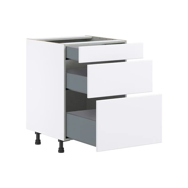 Hugo&Borg Lasalle 24 X 34.5 X 24.88-in Glacier White Drawer Base Semi-Custom Cabinet 2 Hugo&Borg Lasalle 24 X 34.5 X 24.88-in Glacier White Drawer Base Semi-Custom Cabinet - Image 2