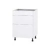 Hugo&Borg Lasalle 24 X 34.5 X 24.88-in Glacier White Drawer Base Semi-Custom Cabinet