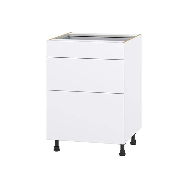Hugo&Borg Lasalle 24 X 34.5 X 24.88-in Glacier White Drawer Base Semi-Custom Cabinet 1 Hugo&Borg Lasalle 24 X 34.5 X 24.88-in Glacier White Drawer Base Semi-Custom Cabinet