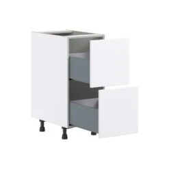 Hugo&Borg Lasalle 15 X 34.5 X 24.88-in Glacier White Drawer Base Semi-Custom Cabinet 9 Hugo&Borg Lasalle 15 X 34.5 X 24.88-in Glacier White Drawer Base Semi-Custom Cabinet -Alliedbas Shop 332014498 AlternateImage2 l