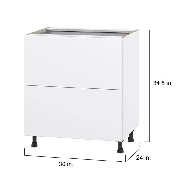Hugo&Borg Lasalle 30 X 34.5 X 24.88-in Glacier White Drawer Base Semi-Custom Cabinet 2 Hugo&Borg Lasalle 30 X 34.5 X 24.88-in Glacier White Drawer Base Semi-Custom Cabinet - Image 2