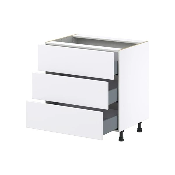 Hugo&Borg Lasalle 33 X 34.5 X 24.88-in Glacier White Drawer Base Semi-Custom Cabinet 4 Hugo&Borg Lasalle 33 X 34.5 X 24.88-in Glacier White Drawer Base Semi-Custom Cabinet - Image 4