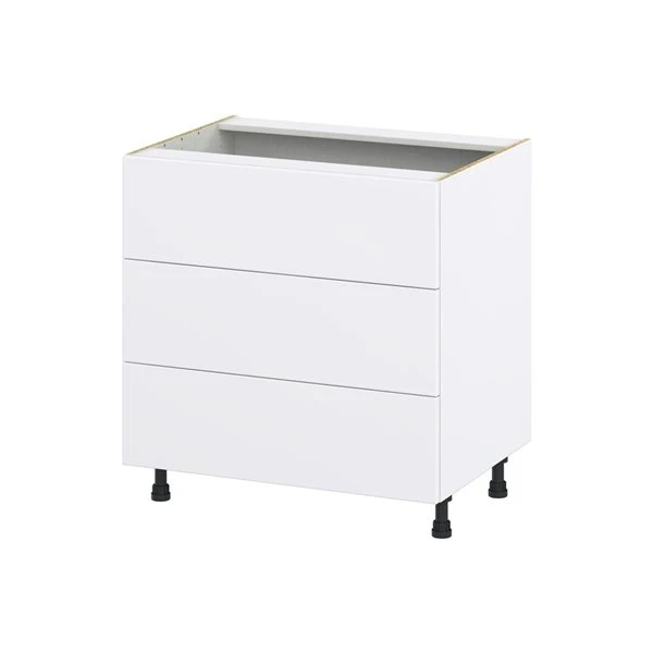 Hugo&Borg Lasalle 33 X 34.5 X 24.88-in Glacier White Drawer Base Semi-Custom Cabinet 3 Hugo&Borg Lasalle 33 X 34.5 X 24.88-in Glacier White Drawer Base Semi-Custom Cabinet - Image 3