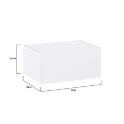 Hugo&Borg Lasalle 33 X 15 X 24.88-in Glacier White Door Wall Semi-Custom Cabinet