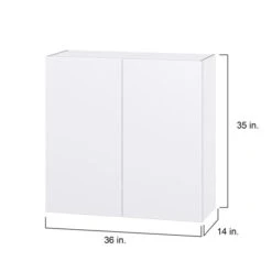 Hugo&Borg Lasalle 36 X 35 X 14.88-in Glacier White Door Wall Semi-Custom Cabinet -Alliedbas Shop 332014506 AlternateImage1 l