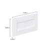 Hugo&Borg Rosemont 17.88 X 9.88 X 0.75 Cabinet Drawer Front White