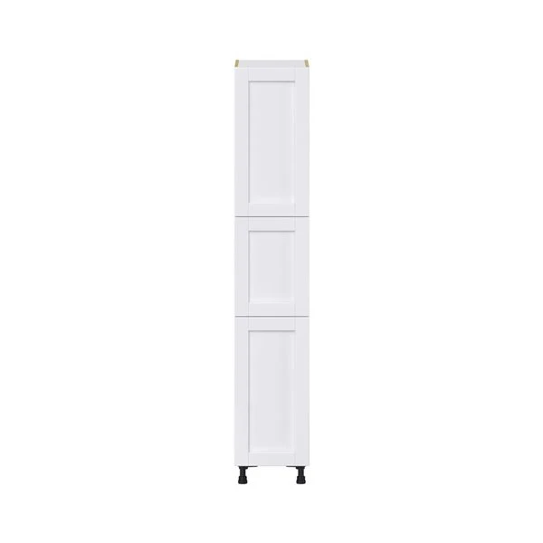 Hugo&Borg Rosemont 15 X 84.5 X 24.88 Glacier White Door Pantry Semi-Custom Cabinet 1 Hugo&Borg Rosemont 15 X 84.5 X 24.88 Glacier White Door Pantry Semi-Custom Cabinet