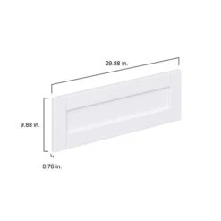 Hugo&Borg Rosemont 29.88 X 9.88 X 0.75 Cabinet Drawer Front White
