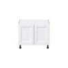 Hugo&Borg Rosemont 30 X 24.5 X 24.88 Glacier White Sink Base Semi-Custom Cabinet