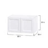 Hugo&Borg Rosemont 36 X 20 X 24.88 Glacier White Door Wall Semi-Custom Cabinet