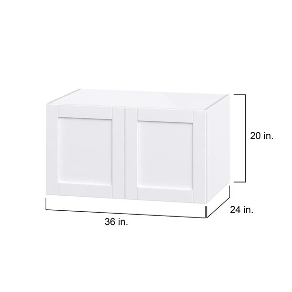 Hugo&Borg Rosemont 36 X 20 X 24.88 Glacier White Door Wall Semi-Custom Cabinet 1 Hugo&Borg Rosemont 36 X 20 X 24.88 Glacier White Door Wall Semi-Custom Cabinet