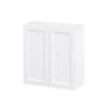 Hugo&Borg Rosemont 33 X 35 X 14.88 Glacier White Door Wall Semi-Custom Cabinet