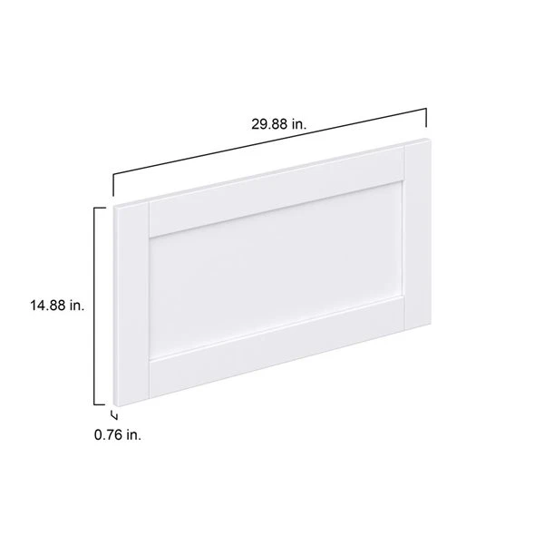 Hugo&Borg Rosemont 29.88 X 14.88 X 0.75 Cabinet Drawer Front White 1 Hugo&Borg Rosemont 29.88 X 14.88 X 0.75 Cabinet Drawer Front White