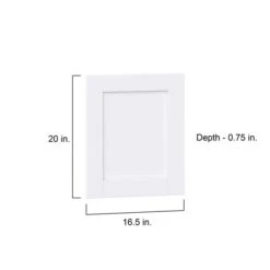 Hugo&Borg Rosemont 16.5 X 20 X 0.75 Cabinet Front Door White