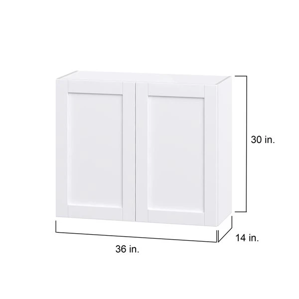 Hugo&Borg Rosemont 36 X 30 X 14.88 Glacier White Door Wall Semi-Custom Cabinet 1 Hugo&Borg Rosemont 36 X 30 X 14.88 Glacier White Door Wall Semi-Custom Cabinet
