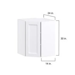 Hugo&Borg Rosemont 24 X 30 X 24.88 Glacier White Corner Wall Semi-Custom Cabinet 7 Hugo&Borg Rosemont 24 X 30 X 24.88 Glacier White Corner Wall Semi-Custom Cabinet -Alliedbas Shop 332014847 AlternateImage1 l