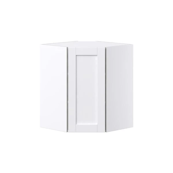 Hugo&Borg Rosemont 24 X 30 X 24.88 Glacier White Corner Wall Semi-Custom Cabinet 3 Hugo&Borg Rosemont 24 X 30 X 24.88 Glacier White Corner Wall Semi-Custom Cabinet - Image 3