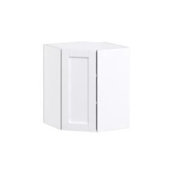 Hugo&Borg Rosemont 24 X 30 X 24.88 Glacier White Corner Wall Semi-Custom Cabinet