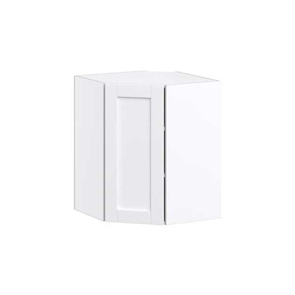 Hugo&Borg Rosemont 24 X 30 X 24.88 Glacier White Corner Wall Semi-Custom Cabinet 1 Hugo&Borg Rosemont 24 X 30 X 24.88 Glacier White Corner Wall Semi-Custom Cabinet