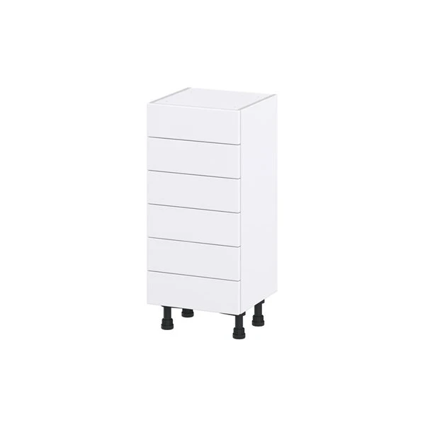 Hugo&Borg Rosemont 15 X 34.5 X 14.88 Glacier White Drawer Base Semi-Custom Cabinet 4 Hugo&Borg Rosemont 15 X 34.5 X 14.88 Glacier White Drawer Base Semi-Custom Cabinet - Image 4
