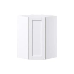 Hugo&Borg Rosemont 24 X 35 X 24.88 Glacier White Corner Wall Semi-Custom Cabinet