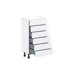 Hugo&Borg Rosemont 18 X 34.5 X 14.88 Glacier White Drawer Base Semi-Custom Cabinet -Alliedbas Shop 332014868 AlternateImage2 l