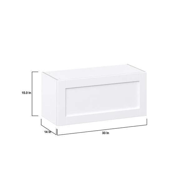 Hugo&Borg Rosemont 33 X 20 X 14.88 Glacier White Door Wall Semi-Custom Cabinet 3 Hugo&Borg Rosemont 33 X 20 X 14.88 Glacier White Door Wall Semi-Custom Cabinet - Image 3