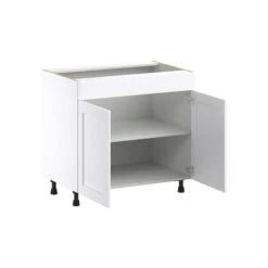 Hugo&Borg Rosemont 36 X 34.5 X 24.88 Glacier White Door Base Semi-Custom Cabinet 7 Hugo&Borg Rosemont 36 X 34.5 X 24.88 Glacier White Door Base Semi-Custom Cabinet -Alliedbas Shop 332014874 AlternateImage2 l