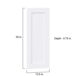 Hugo&Borg Rosemont 13.5 X 35 X 0.75 Cabinet Front Door White