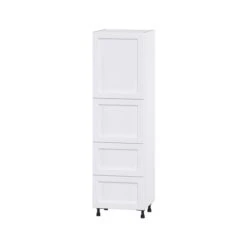 Hugo&Borg Rosemont 24 X 84.5 X 24.88 Glacier White Door And Drawer Pantry Semi-Custom Cabinet