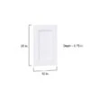 Hugo&Borg Rosemont 12 X 20 X 0.75 Cabinet Front Door White