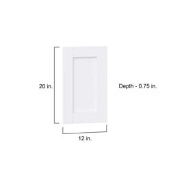 Hugo&Borg Rosemont 12 X 20 X 0.75 Cabinet Front Door White