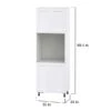 Hugo&Borg Rosemont 30 X 89.5 X 24.88 Glacier White Door Pantry Semi-Custom Cabinet