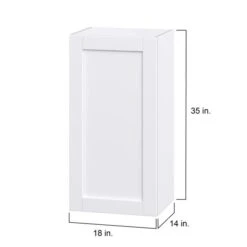 Hugo&Borg Rosemont 18 X 35 X 14.88 Glacier White Door Wall Semi-Custom Cabinet 7 Hugo&Borg Rosemont 18 X 35 X 14.88 Glacier White Door Wall Semi-Custom Cabinet -Alliedbas Shop 332014888 AlternateImage1 l