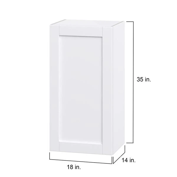 Hugo&Borg Rosemont 18 X 35 X 14.88 Glacier White Door Wall Semi-Custom Cabinet 4 Hugo&Borg Rosemont 18 X 35 X 14.88 Glacier White Door Wall Semi-Custom Cabinet - Image 4