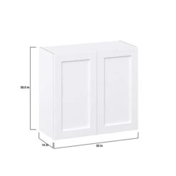 Hugo&Borg Rosemont 33 X 30 X 14.88 Glacier White Door Wall Semi-Custom Cabinet -Alliedbas Shop 332014892 AlternateImage1 l