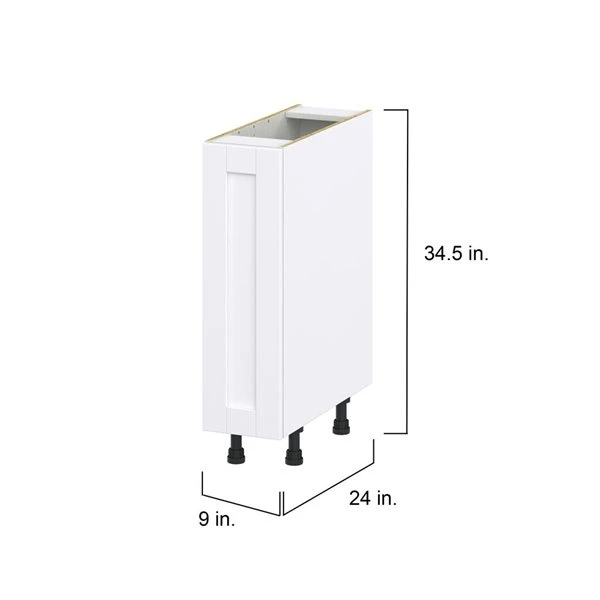 Hugo&Borg Rosemont 9 X 34.5 X 24.88 Glacier White Door Base Semi-Custom Cabinet 4 Hugo&Borg Rosemont 9 X 34.5 X 24.88 Glacier White Door Base Semi-Custom Cabinet - Image 4