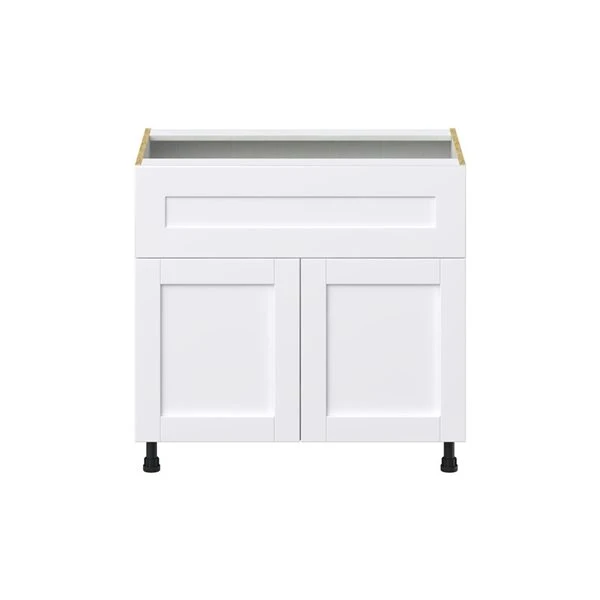 Hugo&Borg Rosemont 36 X 34.5 X 24.88 Glacier White Door And Drawer Base Semi-Custom Cabinet 3 Hugo&Borg Rosemont 36 X 34.5 X 24.88 Glacier White Door And Drawer Base Semi-Custom Cabinet - Image 3