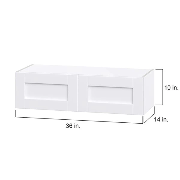 Hugo&Borg Rosemont 36 X 10 X 14.88 Glacier White Door Wall Semi-Custom Cabinet 4 Hugo&Borg Rosemont 36 X 10 X 14.88 Glacier White Door Wall Semi-Custom Cabinet - Image 4